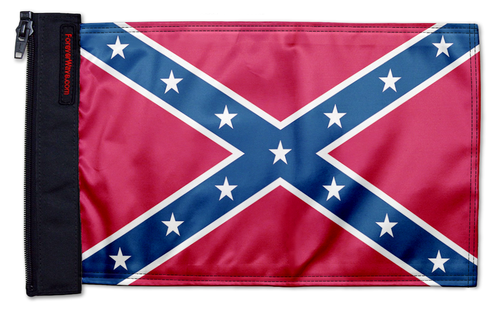 Confederate 12"x18" Forever Wave Flag for Jeep Wrangler TJ 1996-2006
