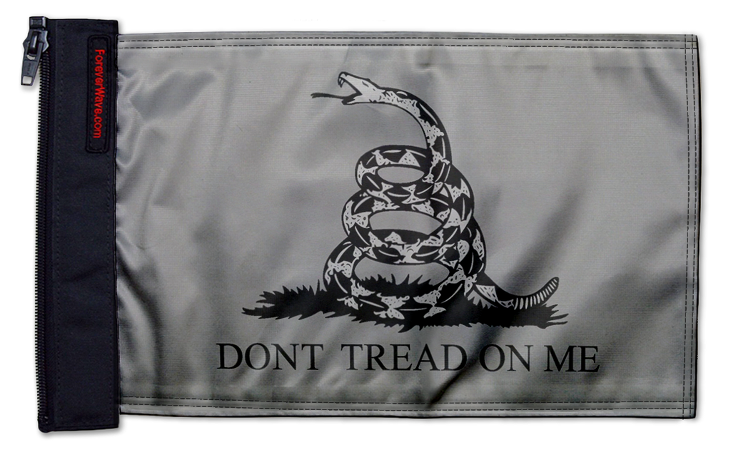 Gadsden Subdued 12"x18" Forever Wave Flag for Jeep Wrangler TJ 1996-2006