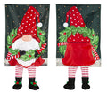 Holiday Gnome Kickin Garden Flag 2 Sided Applique