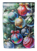 Holiday Ornaments Garden Flag ~ 2-Sided Christmas Yard Decoration
