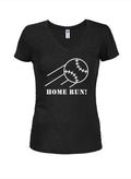 Home Run! Juniors V Neck T-Shirt