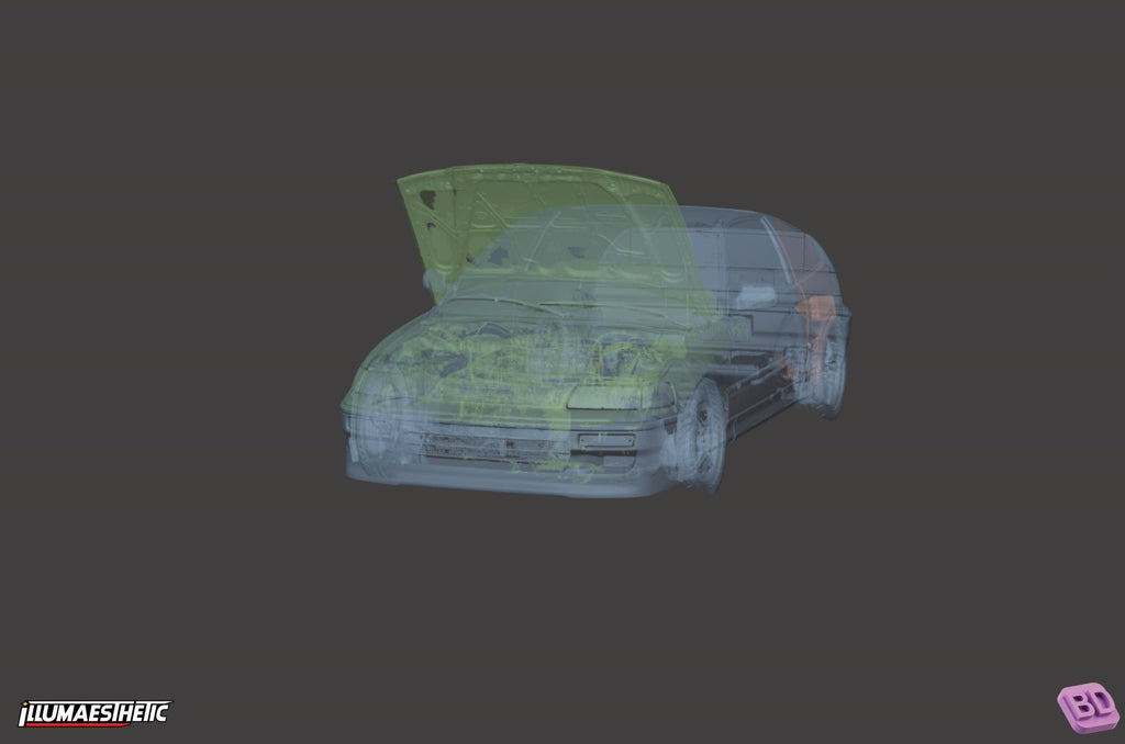 Honda CR-X 3D Scan (1987-1991)