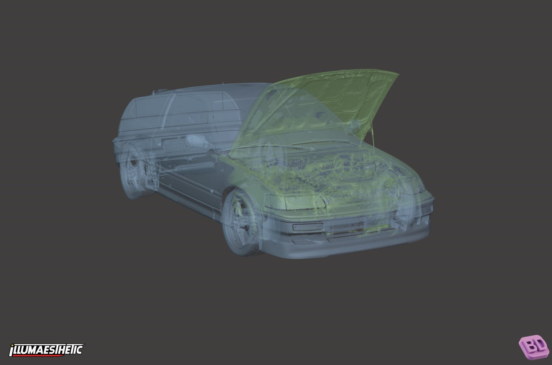 Honda CR-X 3D Scan (1987-1991)