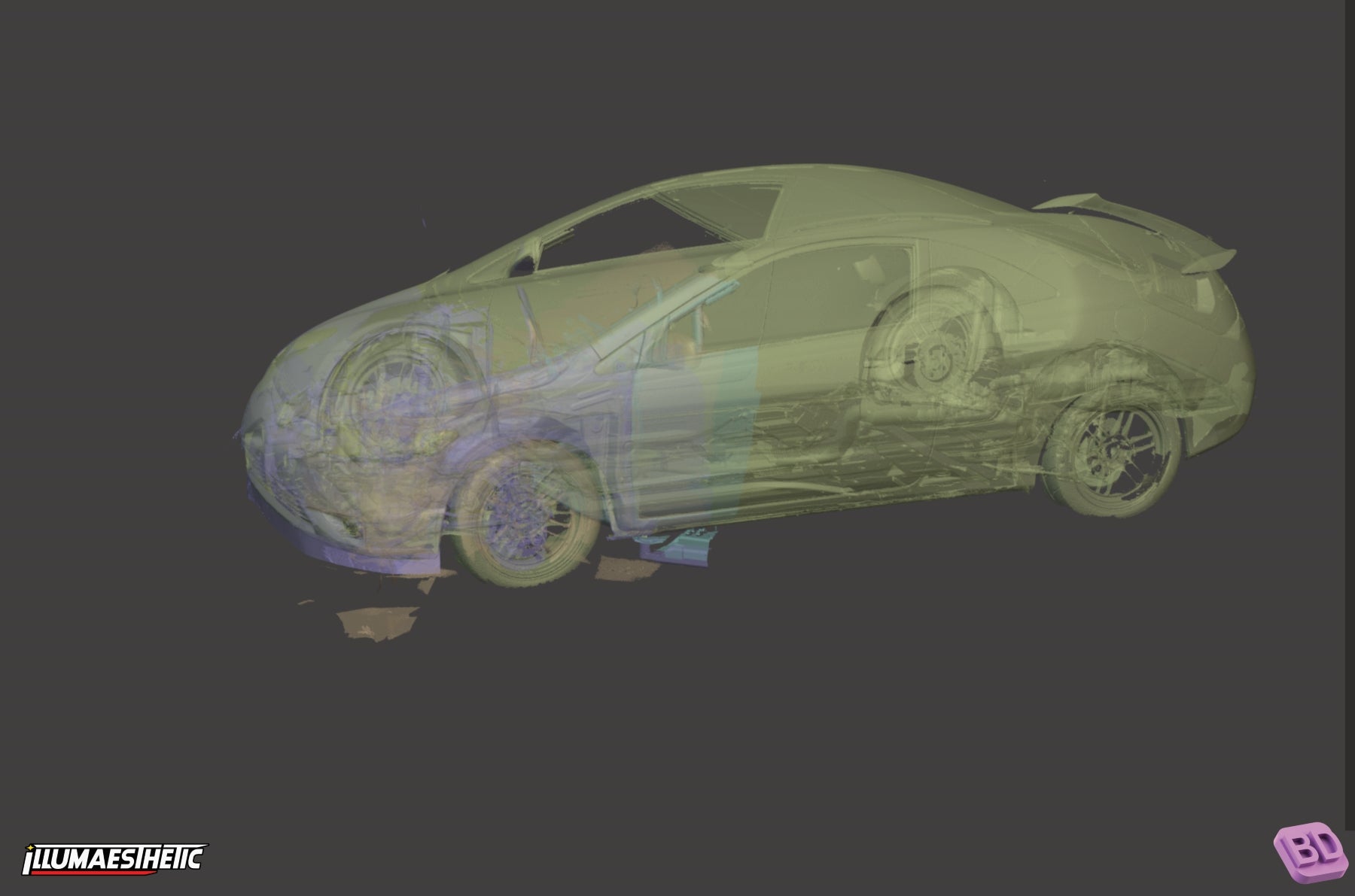 Honda Civic Si (FG2) 3D Scan (2006-2009)