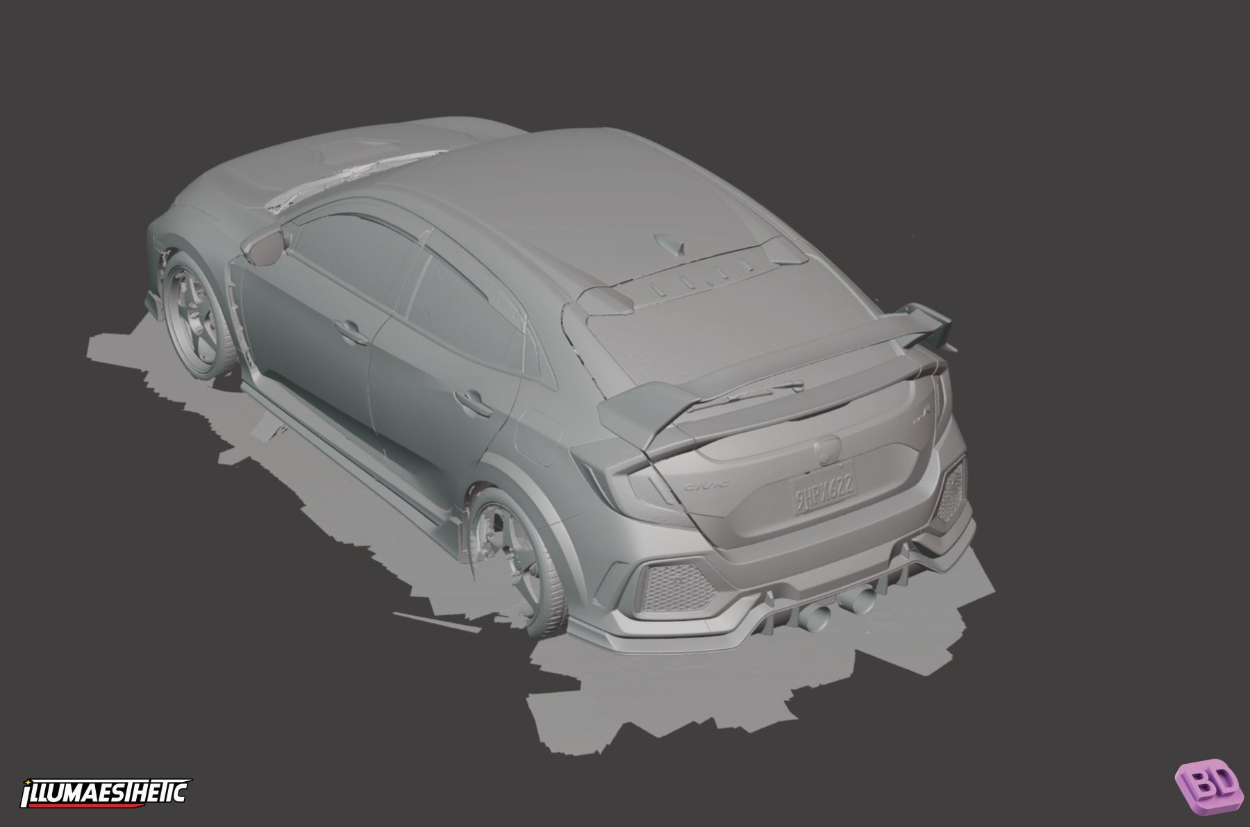 Honda Civic Type R (FK8) 3D Scan (2017-2022)