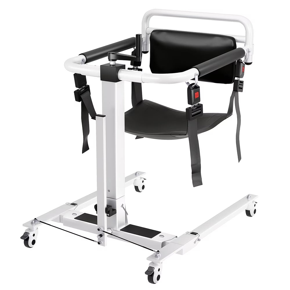 Household Manual Lift, Foldable Transfer Lift Assist Device Elderly Portable Mobility Aid For Car Auxiliary Transport Chair Nursing Staff Rehabilitation Personnel Elderly Bedside Bathroom Mobile Support Frames