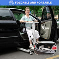 Household Manual Lift, Foldable Transfer Lift Assist Device Elderly Portable Mobility Aid For Car Auxiliary Transport Chair Nursing Staff Rehabilitation Personnel Elderly Bedside Bathroom Mobile Support Frames