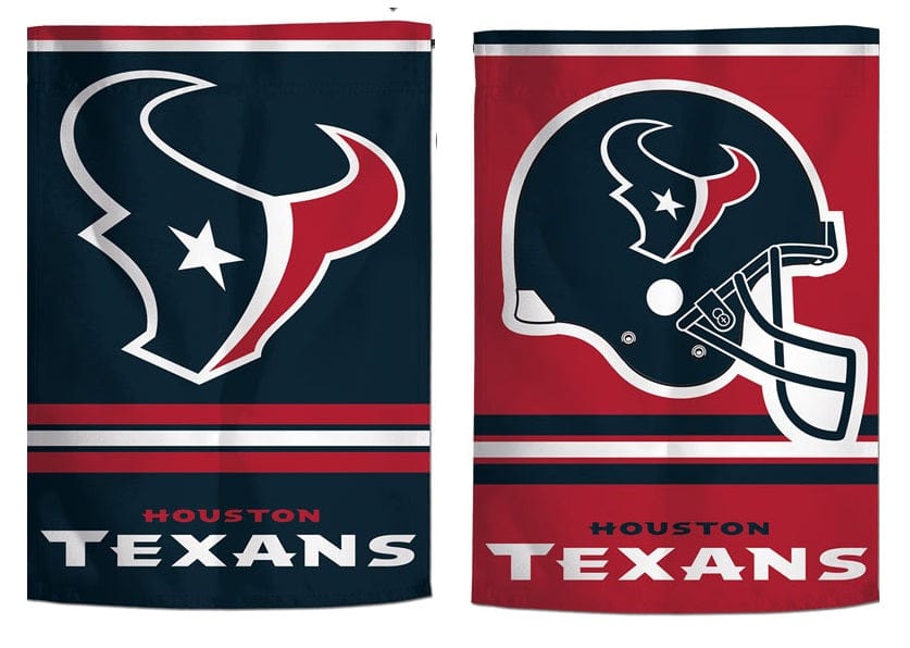Houston Texans Garden Flag 2 Sided Helmet Logo
