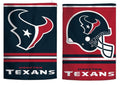 Houston Texans Garden Flag 2 Sided Helmet Logo
