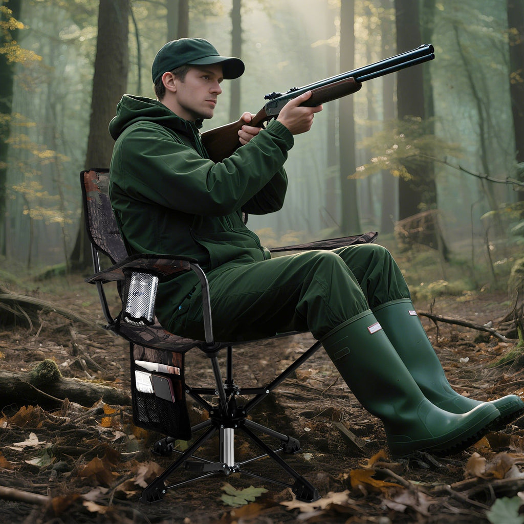 360° Swivel Hunting Chair Portable Foldable