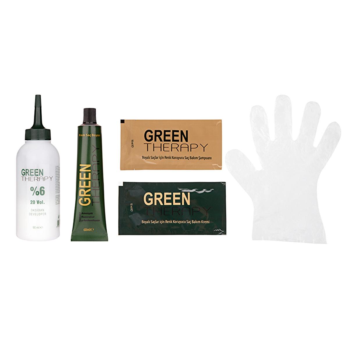 Green Therapy Ammonia-Free Argan Oil Hair Dye - Nourishing, Chemical-Free Hair Color for Natural Look