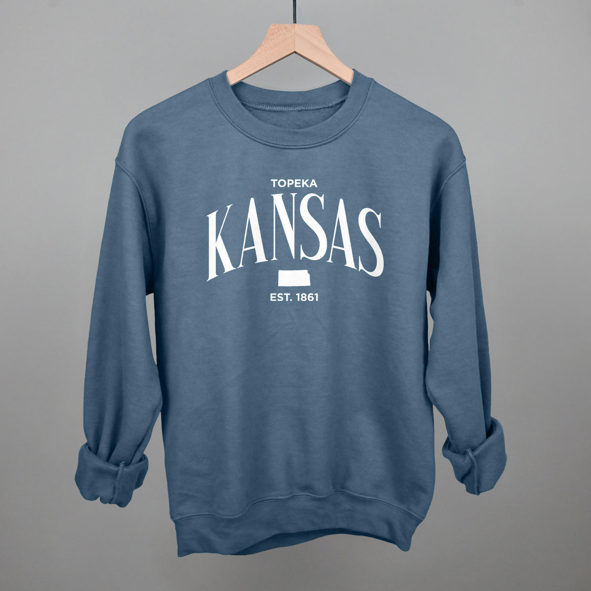 Kansas Est. 1861 (White)