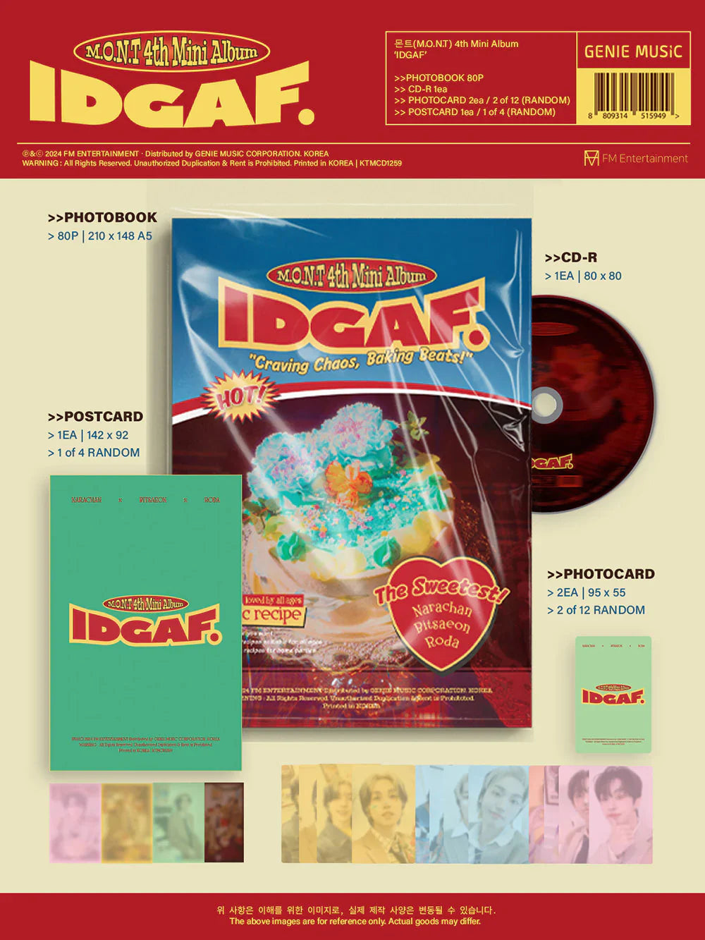 M.O.N.T 4th Mini Album - Idgaf