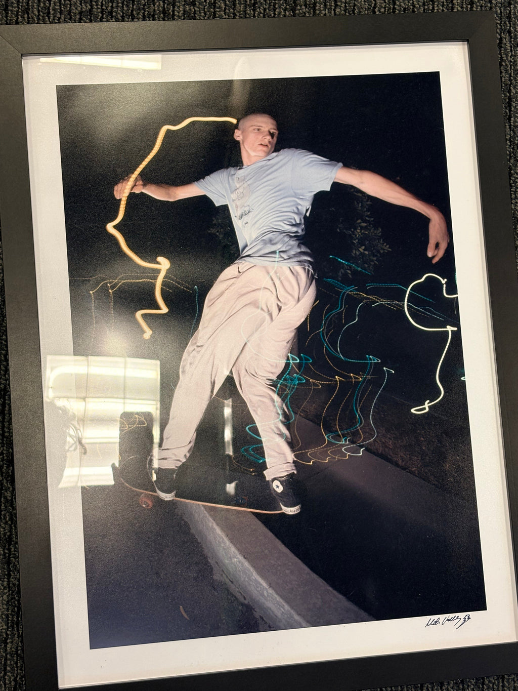 Mike Vallely x Spike Jonze Frontside Boardslide Photo Print [Signed]