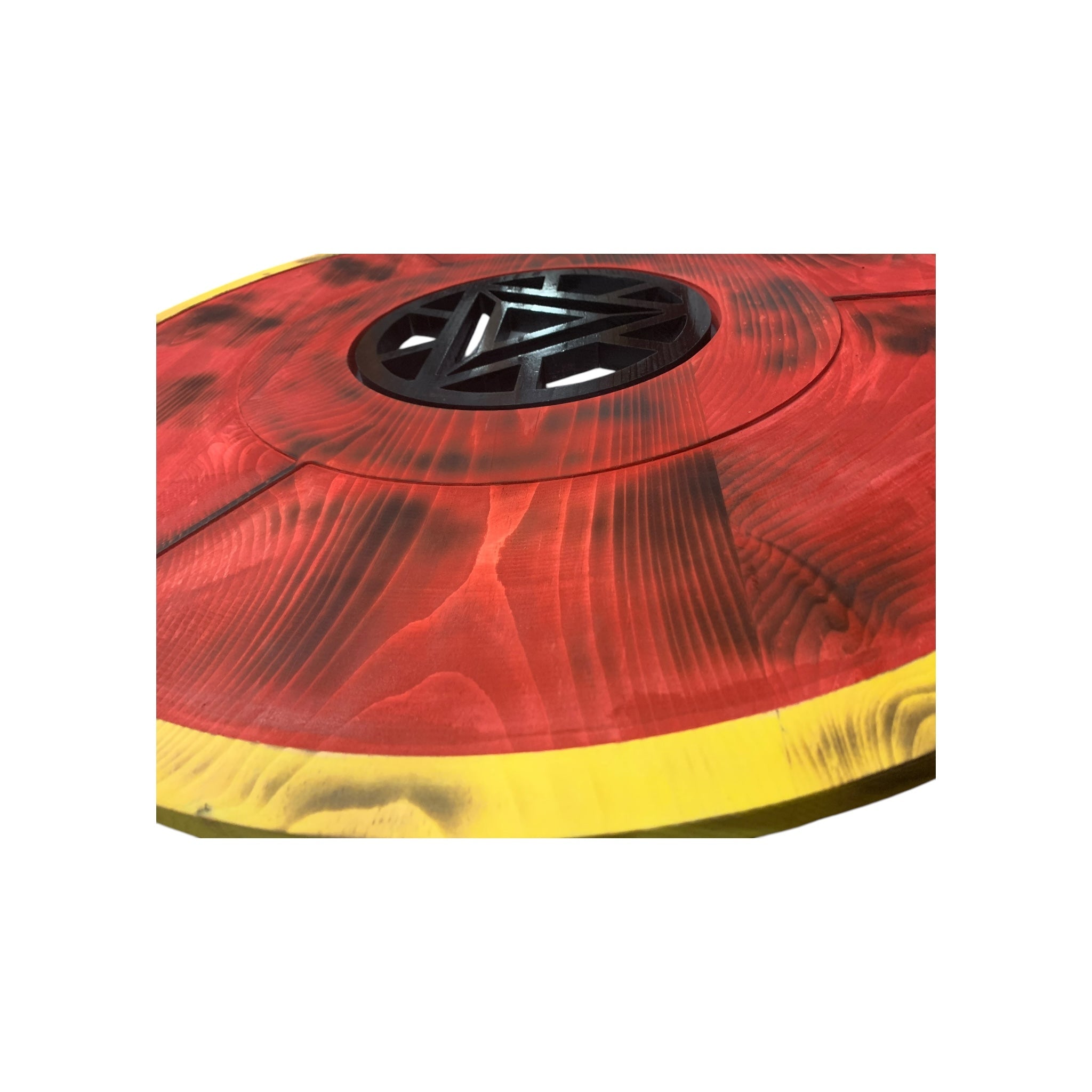 Wooden Ironman-Inspired Reactor Wall Decor with LED Backlighting