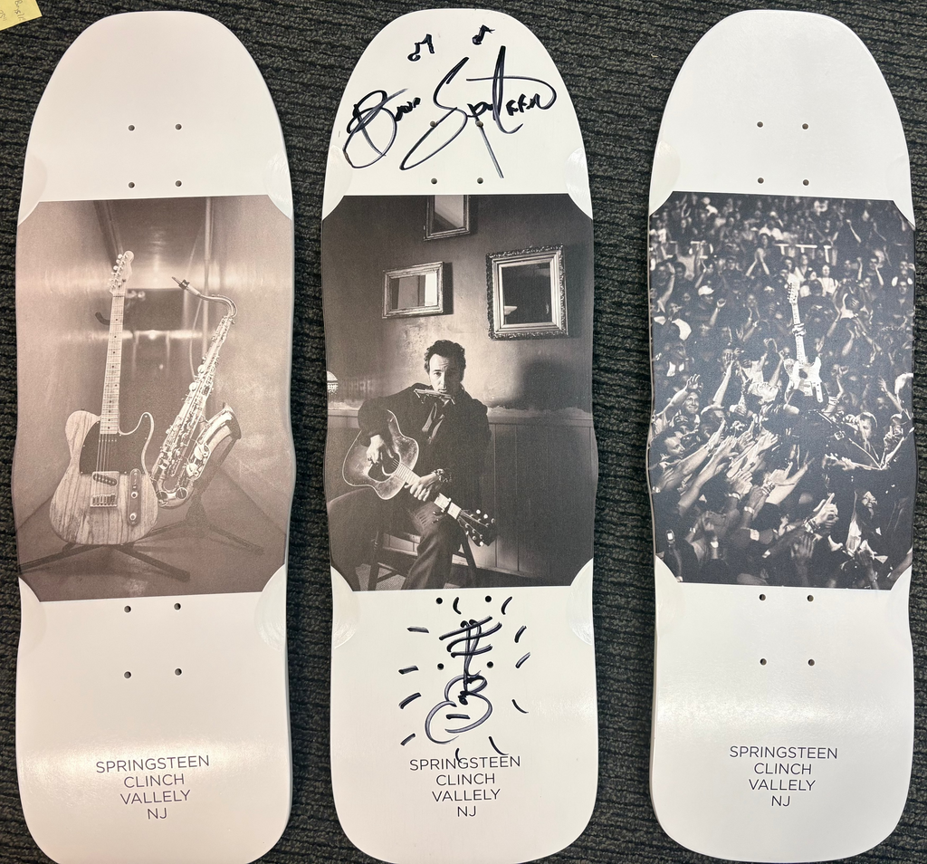 Street Plant Bruce Springsteen [Autographed] 3x Skateboard Deck Set (Mike Vallely Personal)