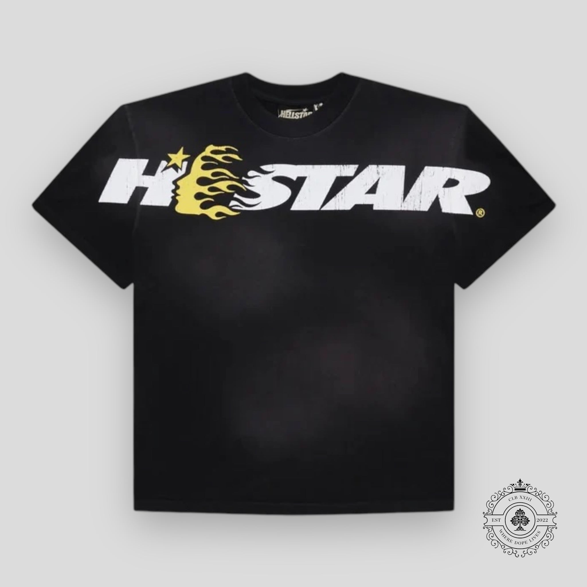 Hellstar Studio Cartoon Tee in Black/Yellow