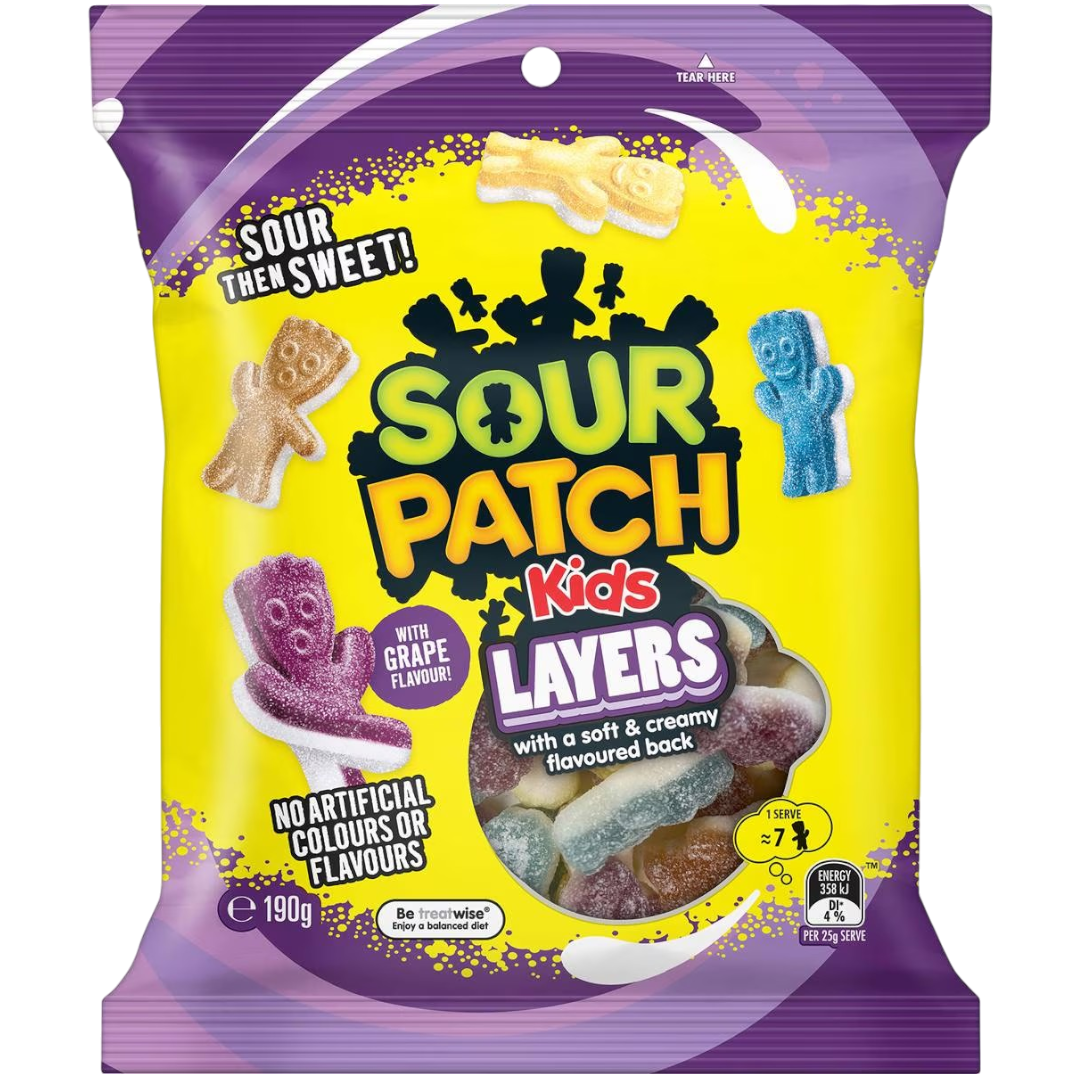Sour Patch Kids Layers 6ct (190g) (Australia)