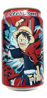 Ocean Bomb One Piece Sparkling Water Luffy Yogurt Flavor (330ml) (Taiwan) 6-Pack - Expires June 3rd, 2026