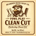 Clean cut beard oil