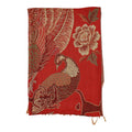 Metallic Pashmina Peacock  SCF4815-14 (12PC)