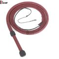 Red and Black Paracord Bullwhip | 6 & 8 Feet | 12 Strands Nylon Bull Whip | Whips for Sale – Leather Bond
