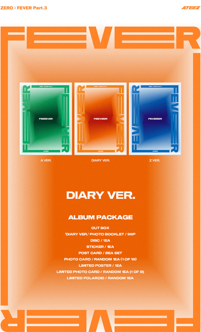 ATEEZ Zero:  Fever Part 3 Album