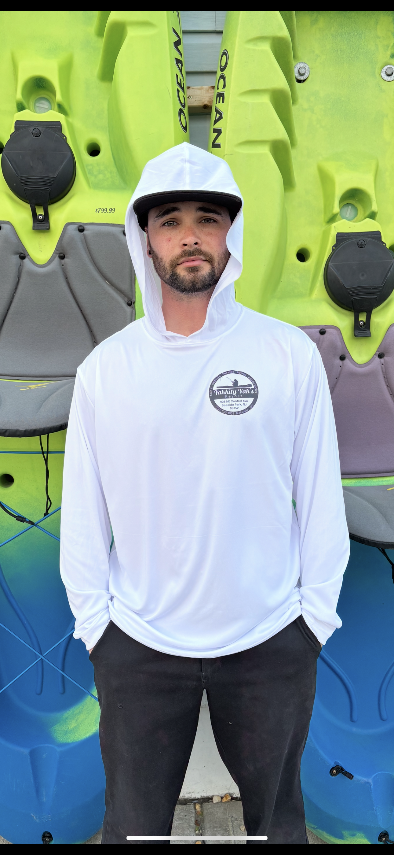 UV Hooded Long Sleeve - Yakkity Yaks Kayaks