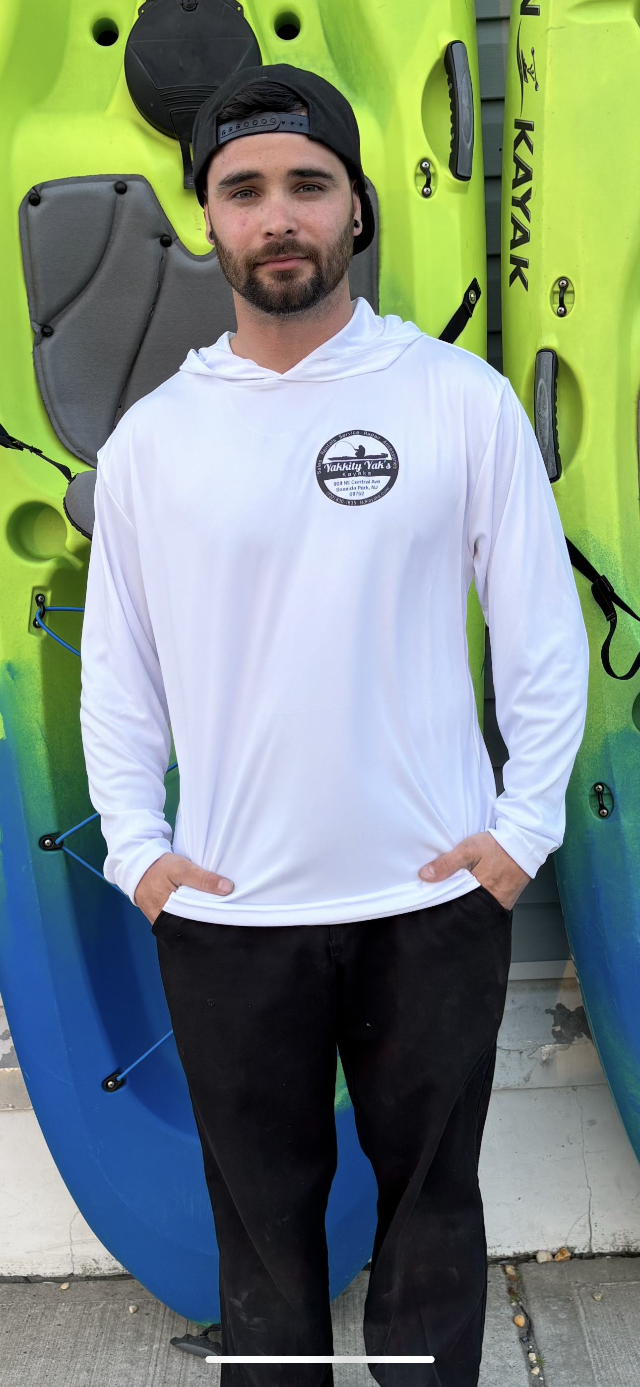 UV Hooded Long Sleeve - Yakkity Yaks Kayaks