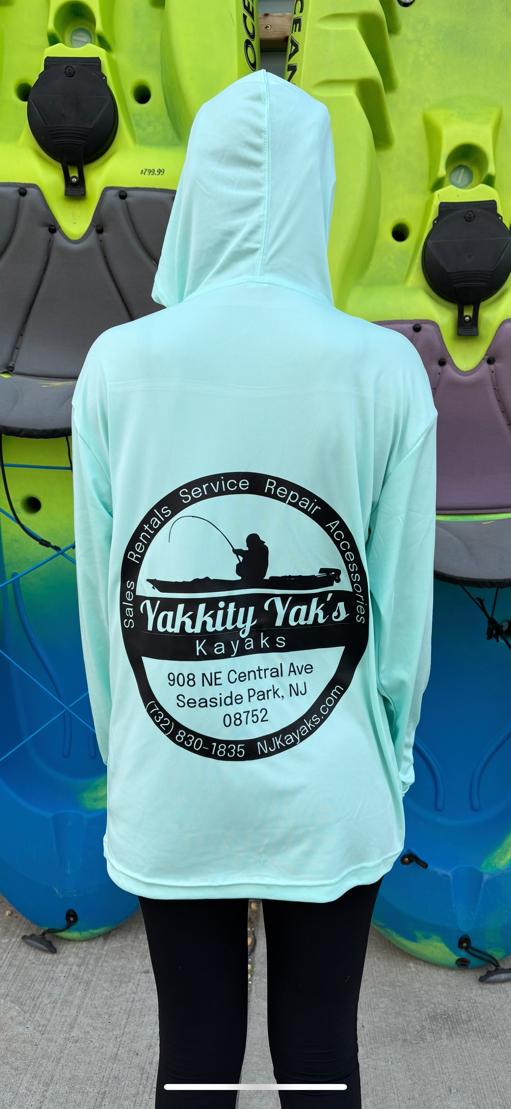 UV Hooded Long Sleeve - Yakkity Yaks Kayaks