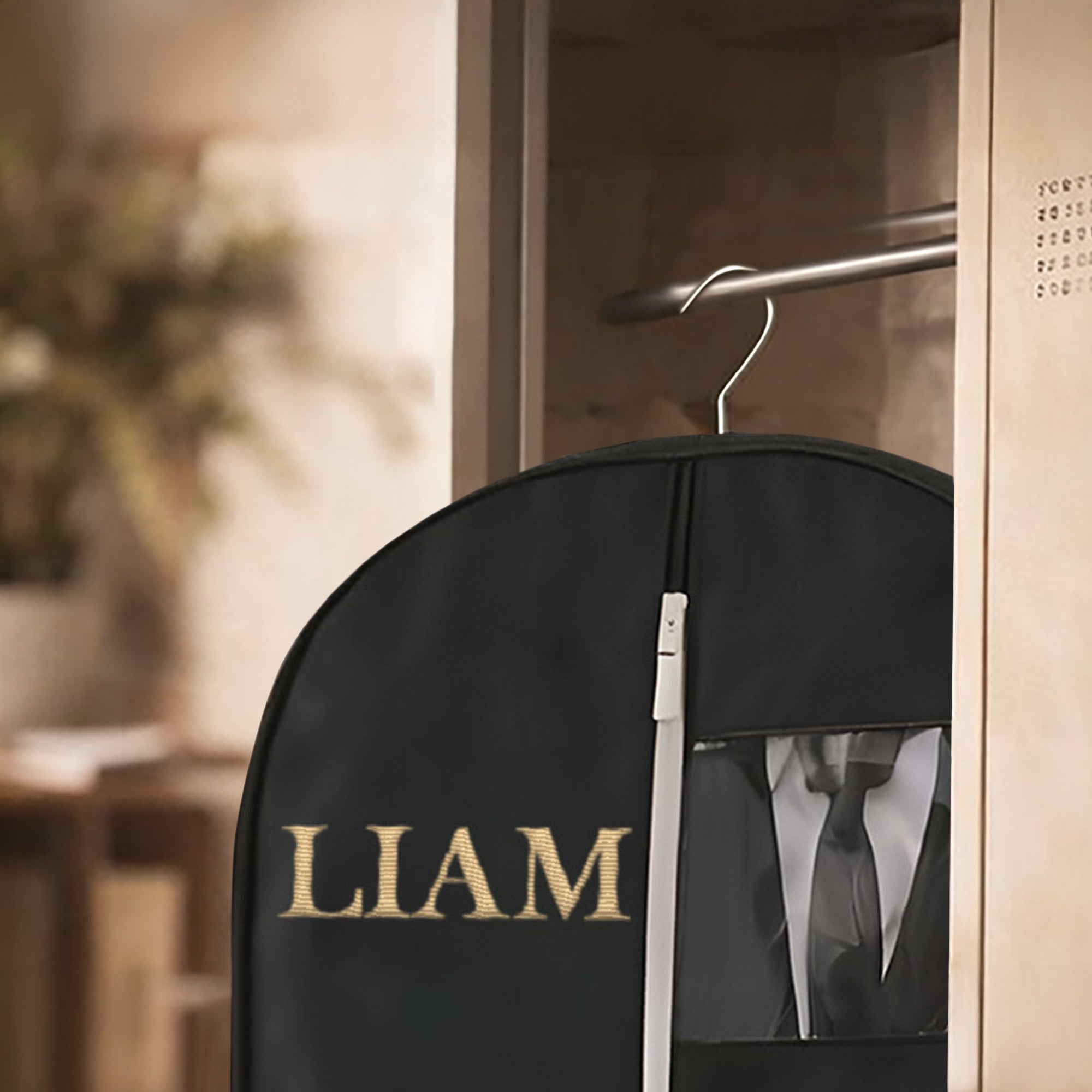 Personalized Garment Bag with Name – Custom Suit Travel Bag
