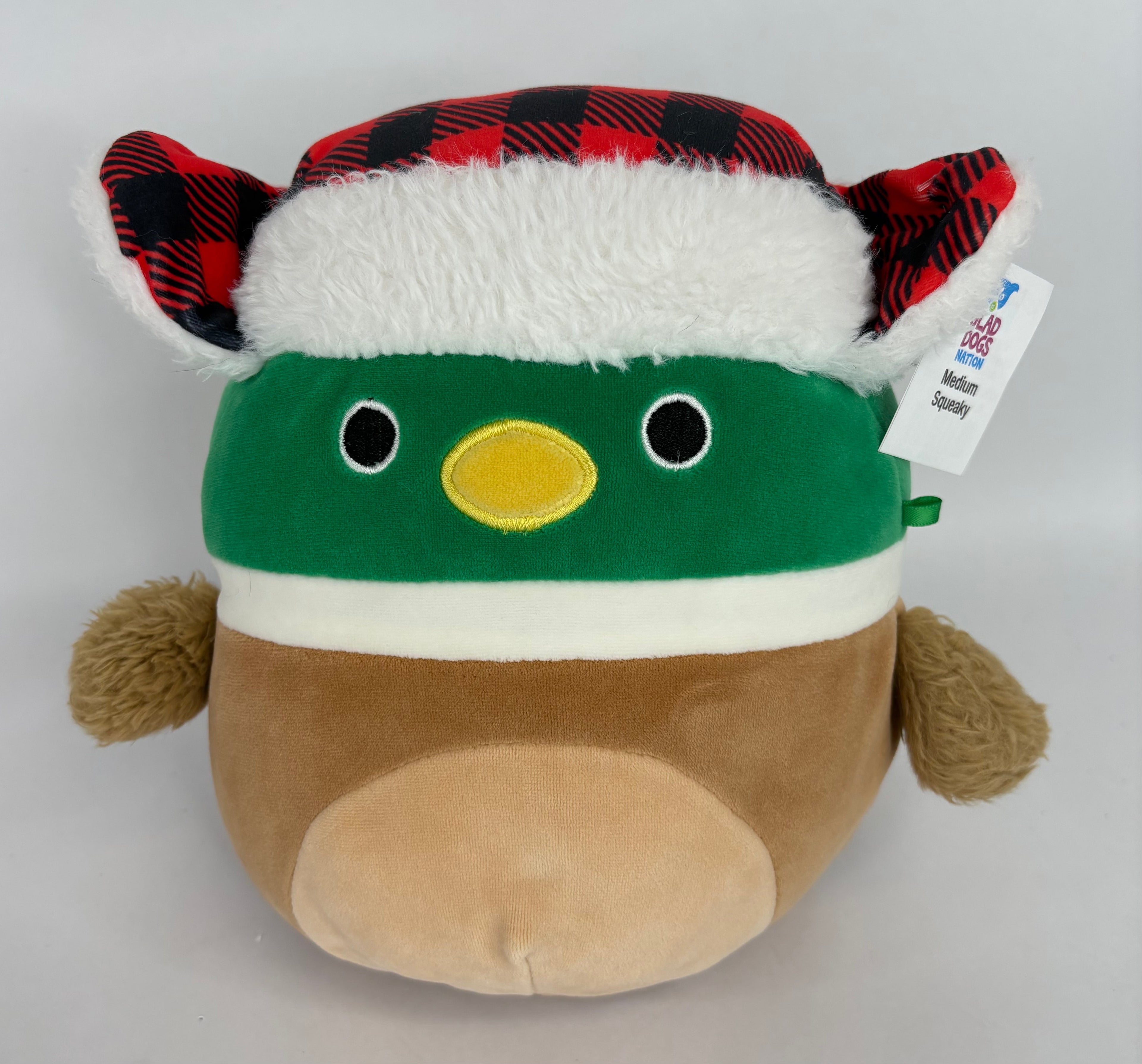BOGO! Medium Squishy Cuddlers Super Soft Plush Pet Toys: Squeak & NO Squeak