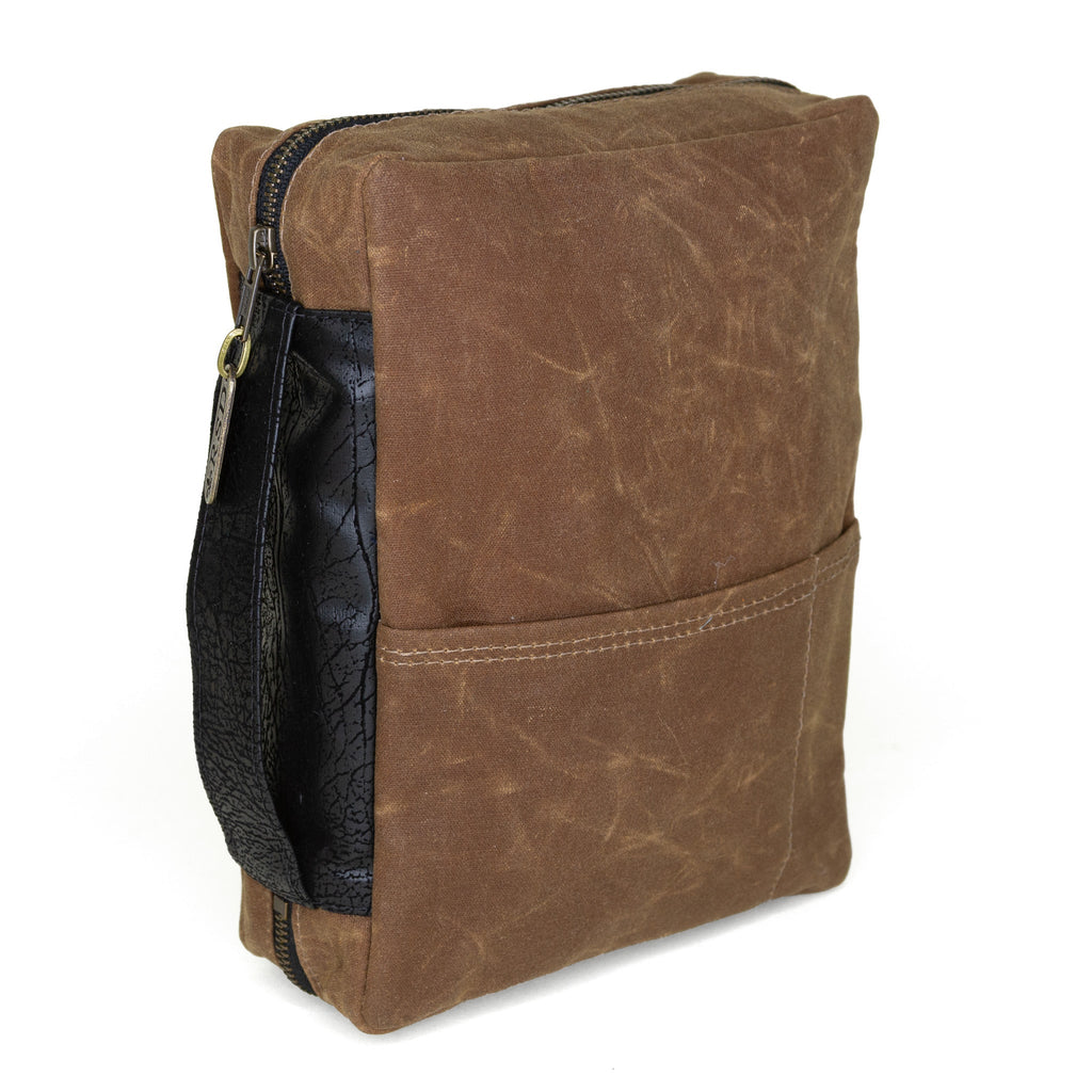 Bible Cover: Nutmeg Waxed Canvas