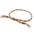1948 Braided Hat Band: Tan/Burgundy