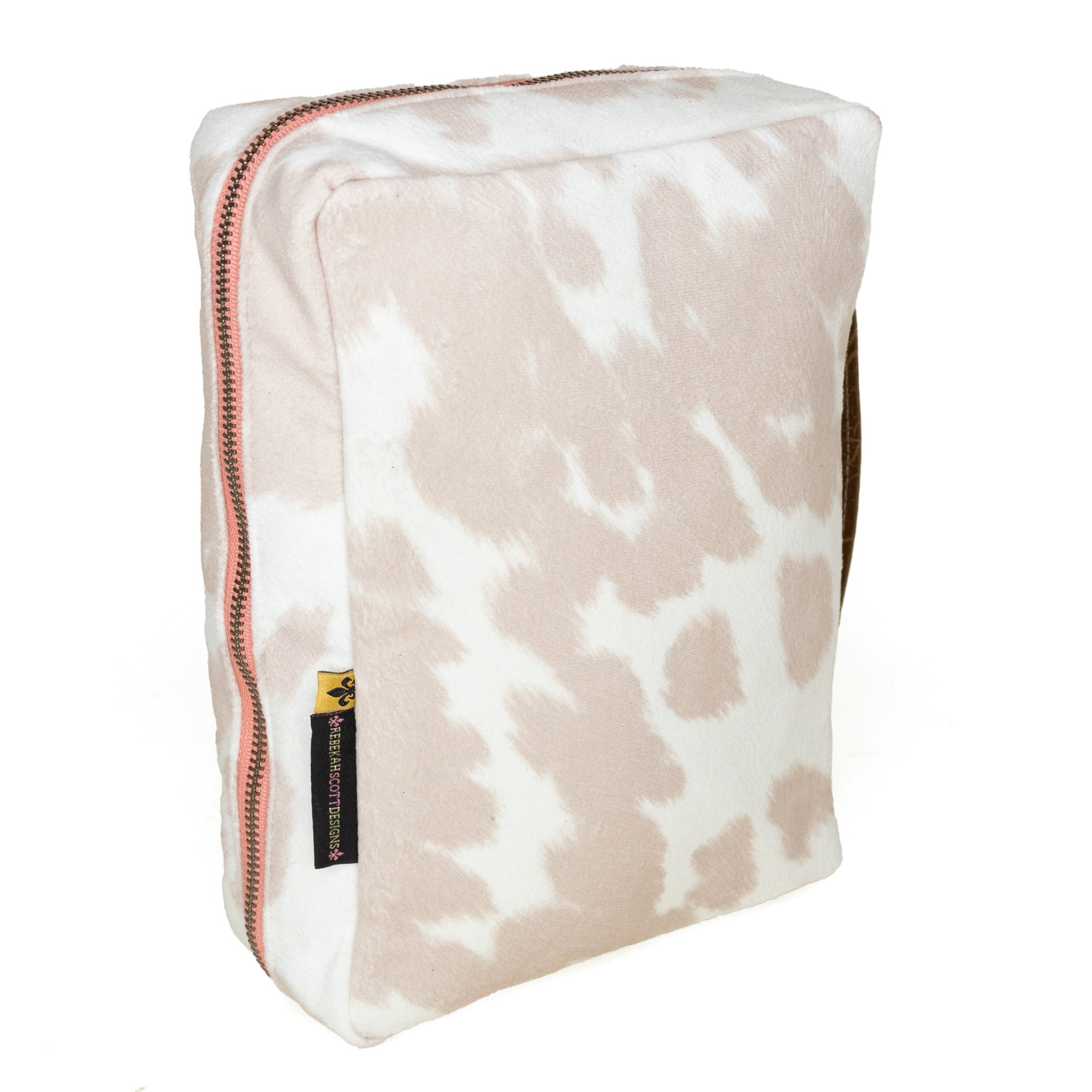 Bible Cover: Blush Cowhide