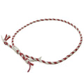 1948 Braided Hat Band: Red/White