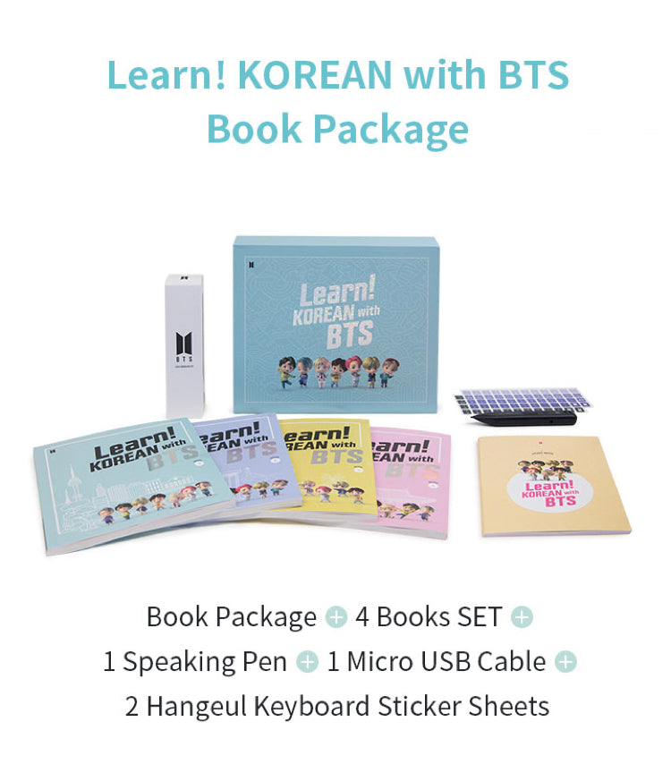Official Learn Korean With BTS Package Set