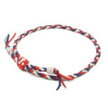 1948 Braided Hat Band: Red/White/Blue