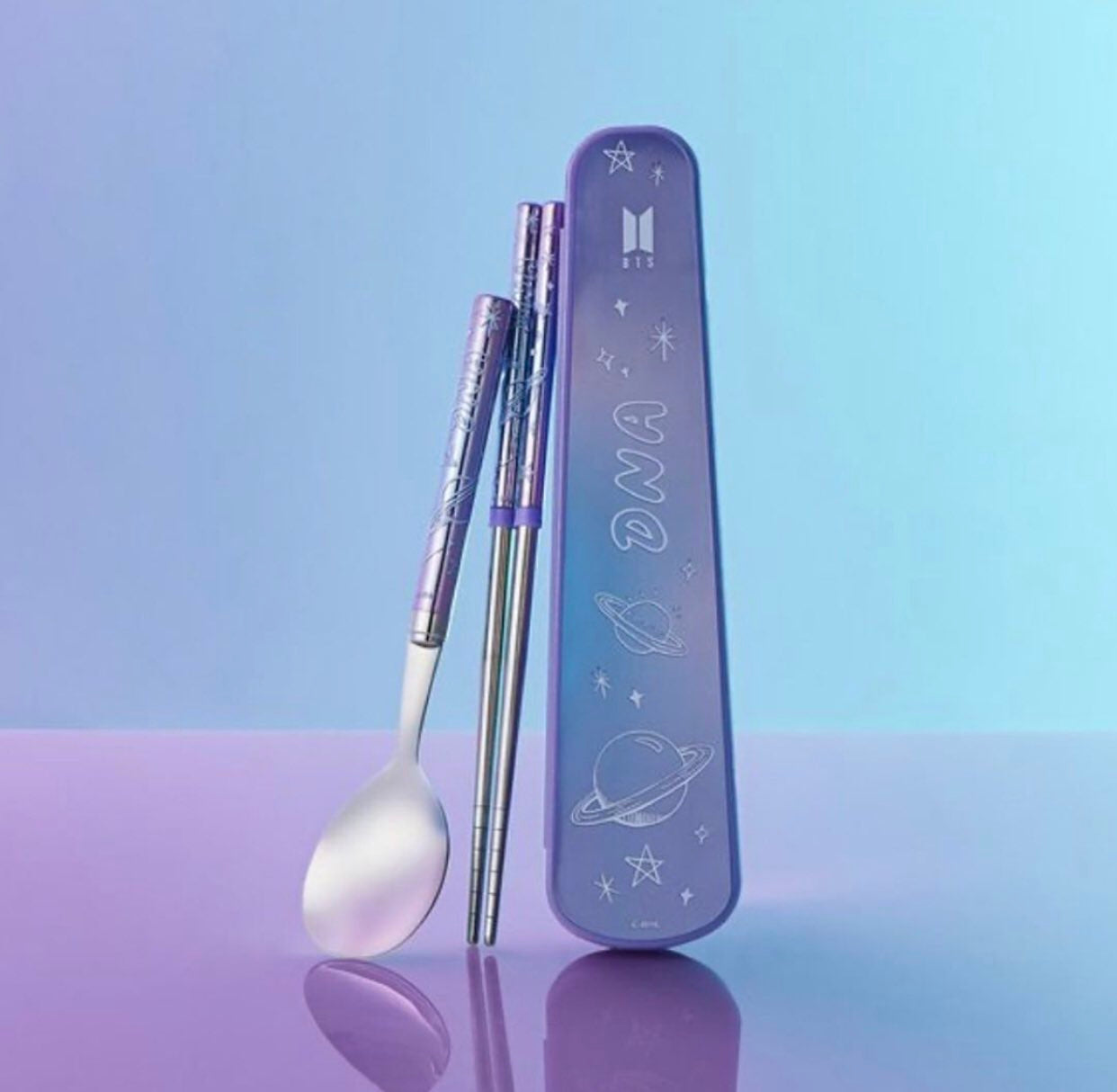 Official BTS Dna Cutlery Case Set