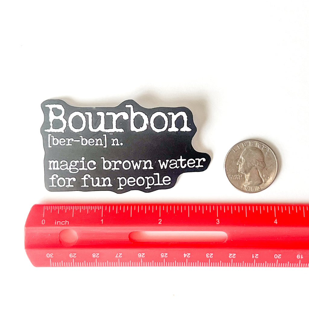 Bourbon Matte Vinyl Sticker