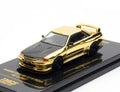 Nissan Skyline GT-R (R32) "Top Secret" RHD (Right Hand Drive) Chrome Gold with Carbon Hood "The Model Car Show Malaysia 2025 Event Edition" 1/64 Diecast Model Car by Inno Models