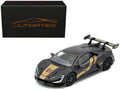 Yangwang U9 #01 Carbon Fiber with Gold Stripes "APA XPO 2025 Event Edition" 1/64 Diecast Model Car by Inno Models