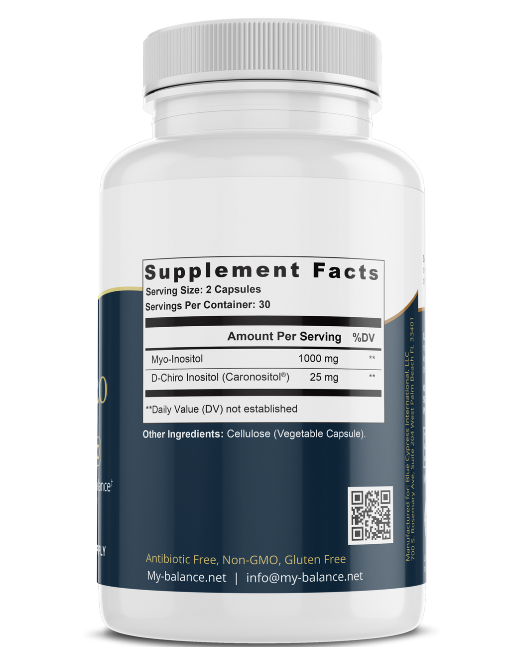 Myo D-Chiro Inositol - Supports Metabolic / Hormonal Balance