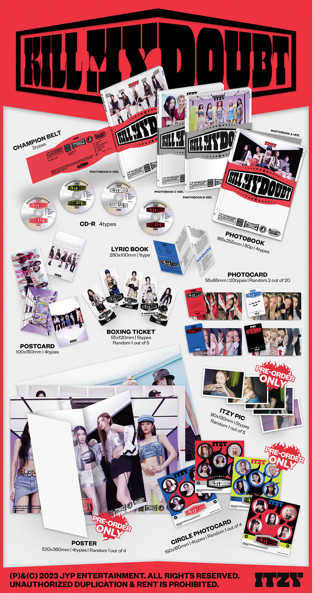 ITZY 7th Mini Album Standard Ver. - Kill My Doubt (Soundwave Giveaway Event)