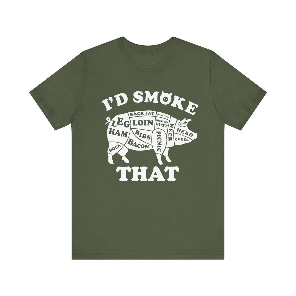 I'd Smoke That Pig BBQ T-Shirt