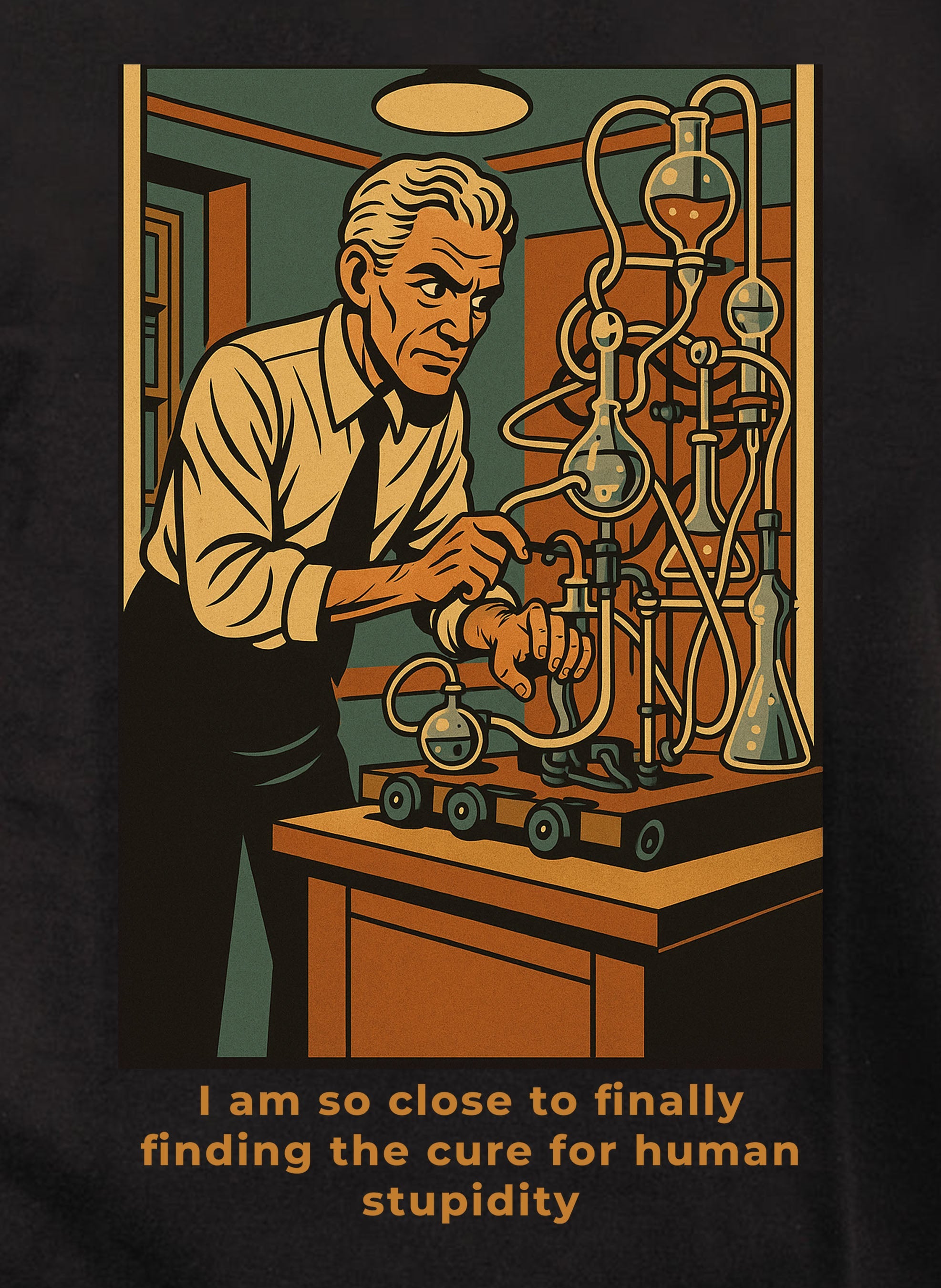 I am so close to finally finding the cure for human stupidity T-Shirt