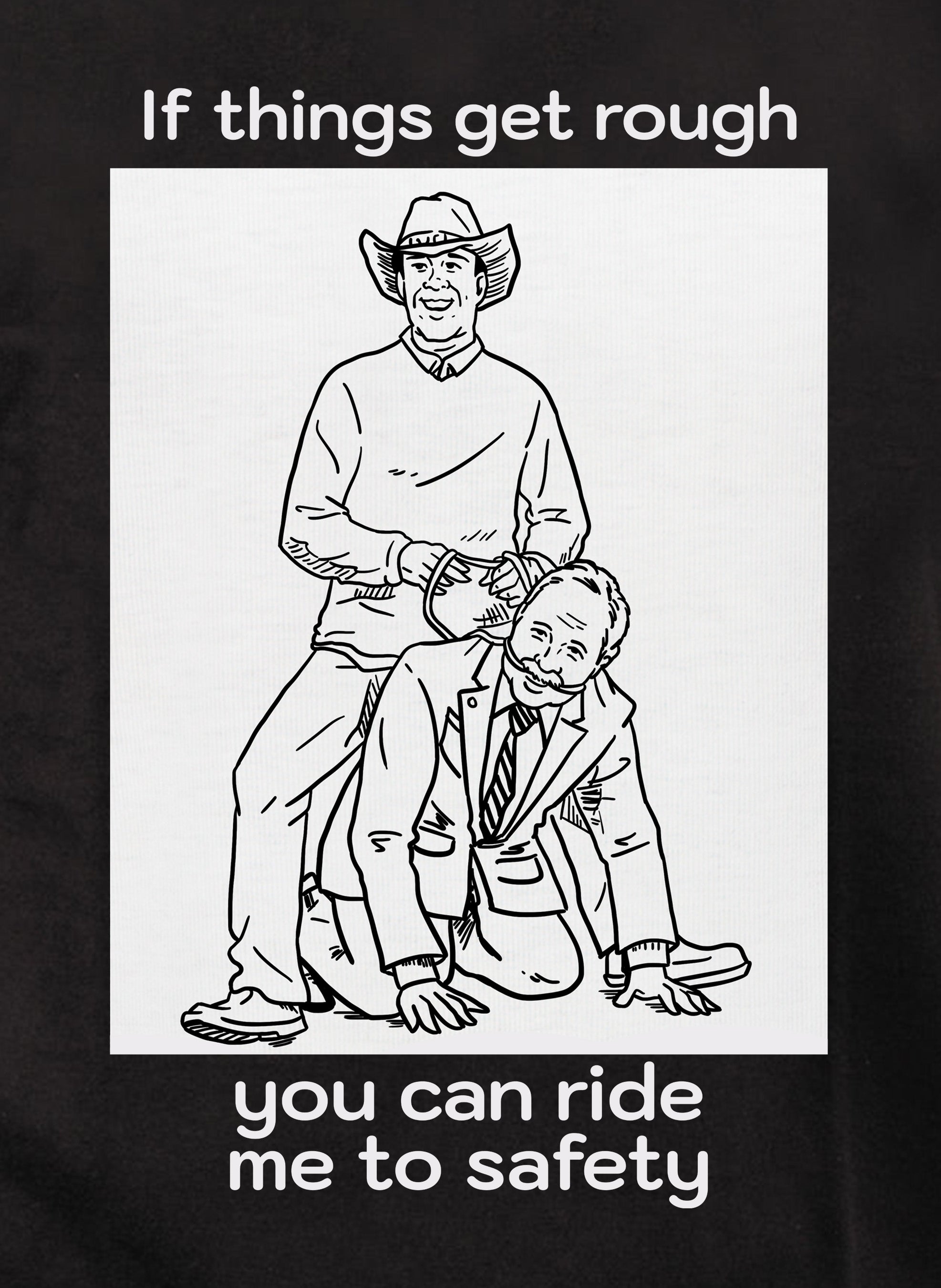 If things get rough you can ride me to safety Kids T-Shirt