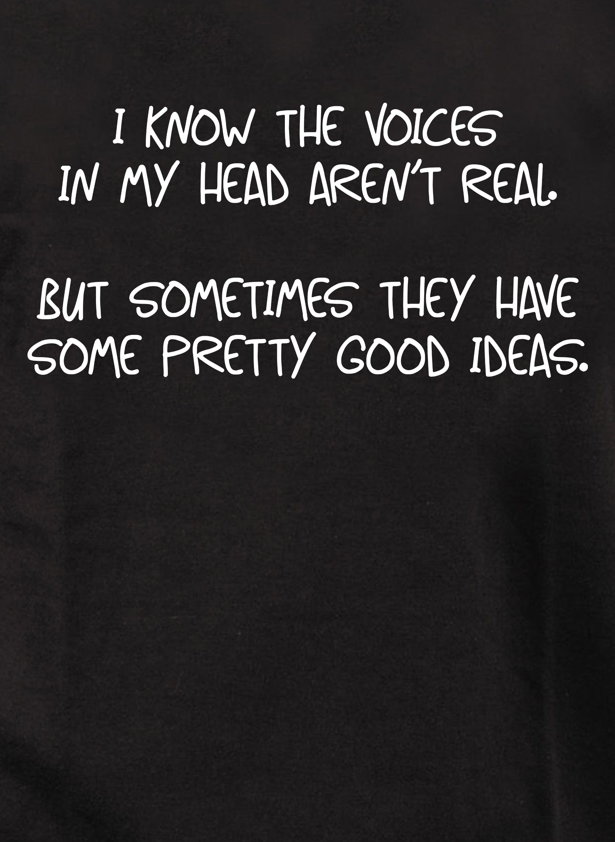 I know the voices in my head aren’t real T-Shirt