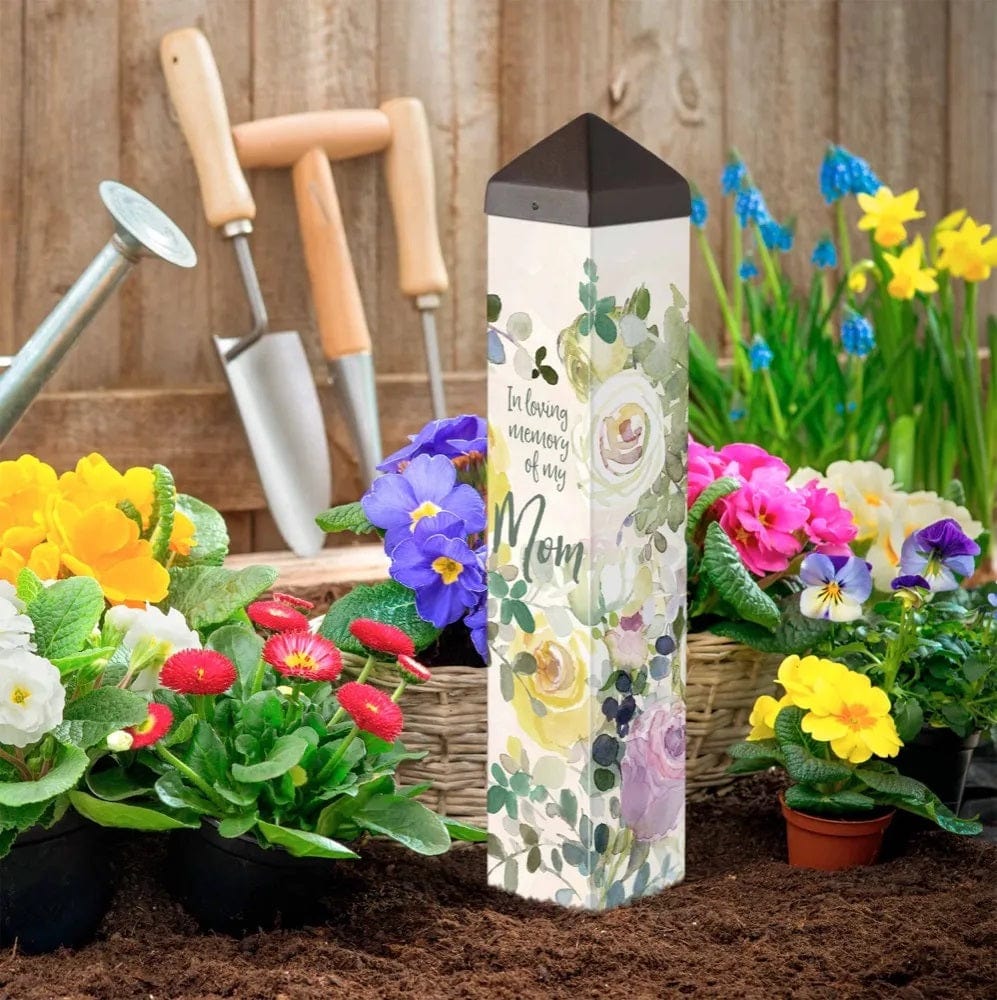 In Memory of Mom Art Pole 20 Inches Tall Memorial