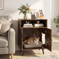 Cat Litter Box Enclosure with Storage Compartment